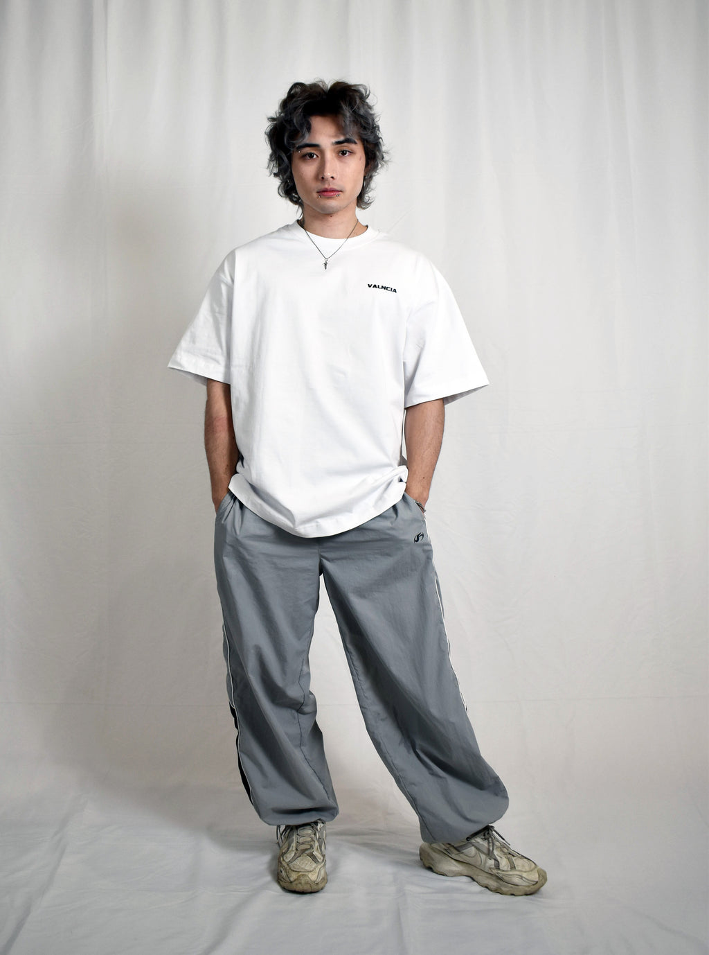 VALNCIA White Chrome Tee — “Flight"