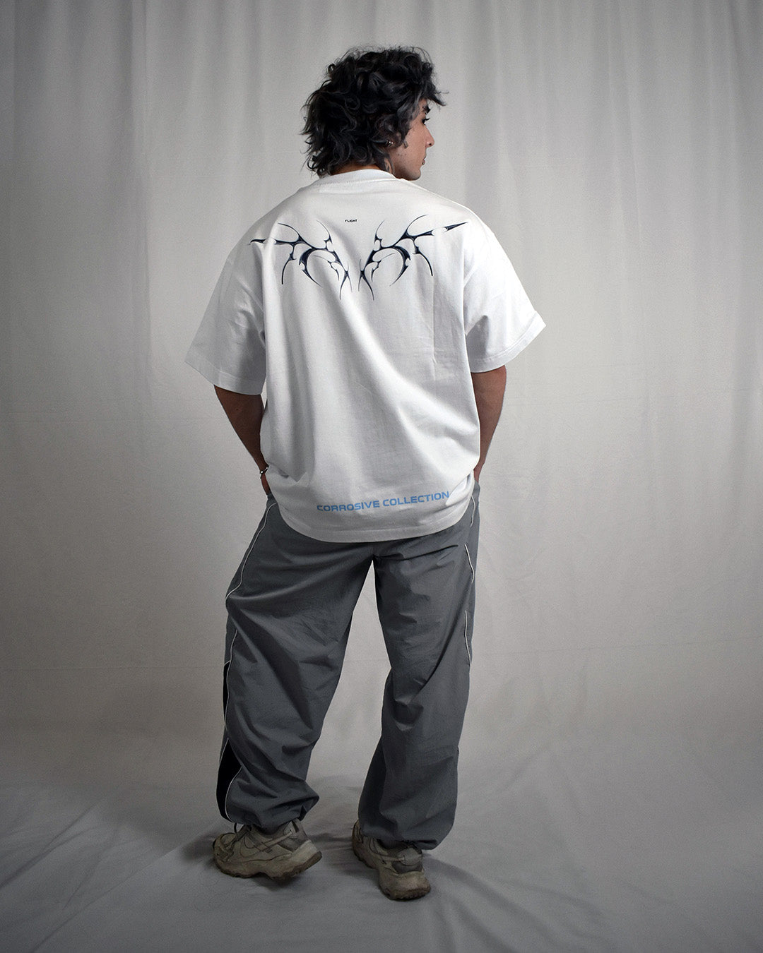 (Pre-Order) VALNCIA White Chrome Tee — “Flight"