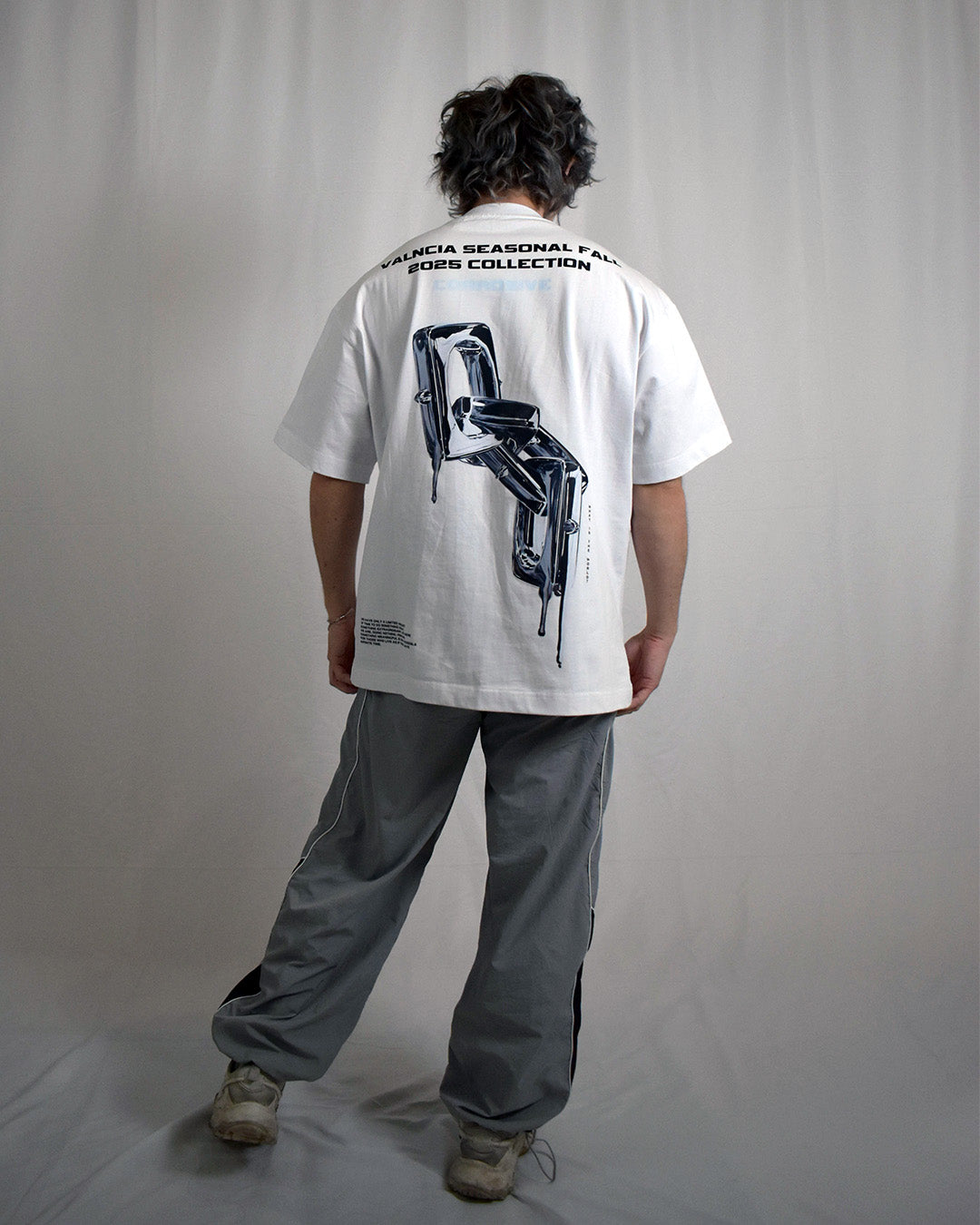 (Pre-Order) VALNCIA White Chrome Tee — “What is the World?"